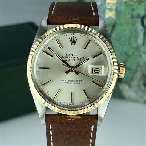 rolex mens two tone steel and gold datejust 16013|rolex 16013 years made.